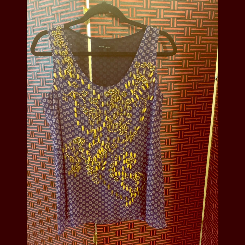 Beaded Beauty Silk Top